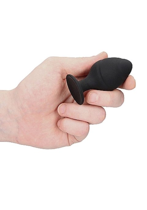 Ouch! Swirled Butt Plug, korek analny Set - Black Ouch! Swirled Butt Plug, korek analny Set - Black