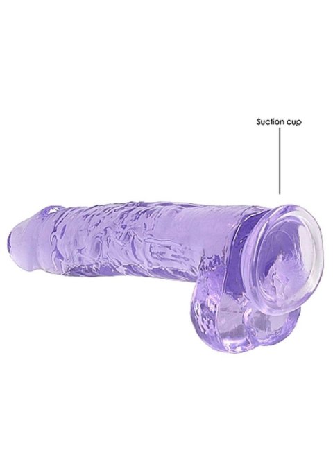 Dildo 23 cm Realistic Dildo With Balls - Purple Dildo 23 cm Realistic Dildo With Balls - Purple