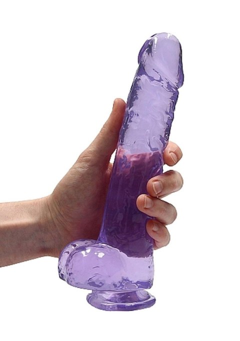 Dildo 23 cm Realistic Dildo With Balls - Purple Dildo 23 cm Realistic Dildo With Balls - Purple