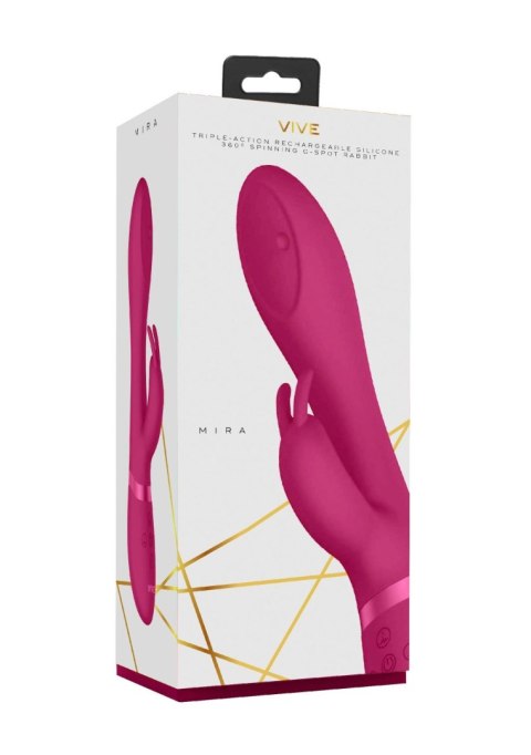 Shots Mira - Spinning Wibrator do punktu G, G-spot Wibrator króliczek, rabbit - Pink Shots Mira - Spinning Wibrator do punktu G, G-spot Wibrator króliczek, rabbit - Pink