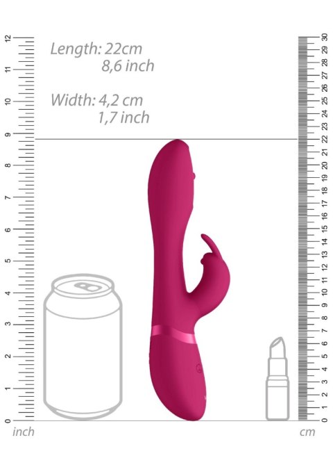 Shots Mira - Spinning Wibrator do punktu G, G-spot Wibrator króliczek, rabbit - Pink Shots Mira - Spinning Wibrator do punktu G, G-spot Wibrator króliczek, rabbit - Pink