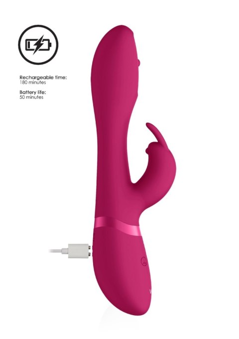 Shots Mira - Spinning Wibrator do punktu G, G-spot Wibrator króliczek, rabbit - Pink Shots Mira - Spinning Wibrator do punktu G, G-spot Wibrator króliczek, rabbit - Pink