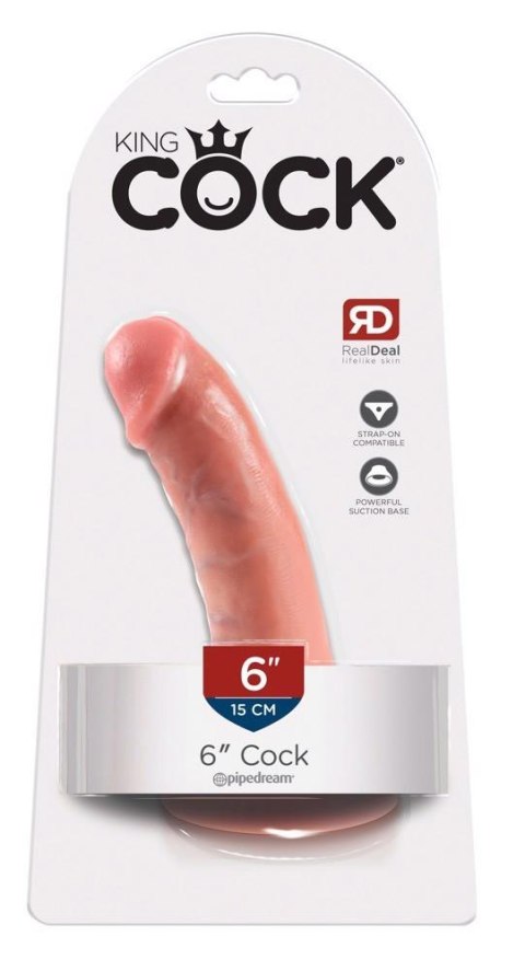 King Cock King Cock 6 inch Flesh King Cock King Cock 6 inch Flesh
