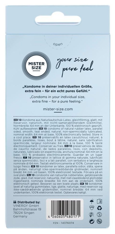Mister Size Mister Size 64mm pack of 10 Mister Size Mister Size 64mm pack of 10