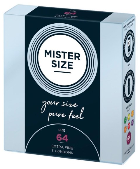 Mister Size Mister Size 64mm pack of 3 Mister Size Mister Size 64mm pack of 3