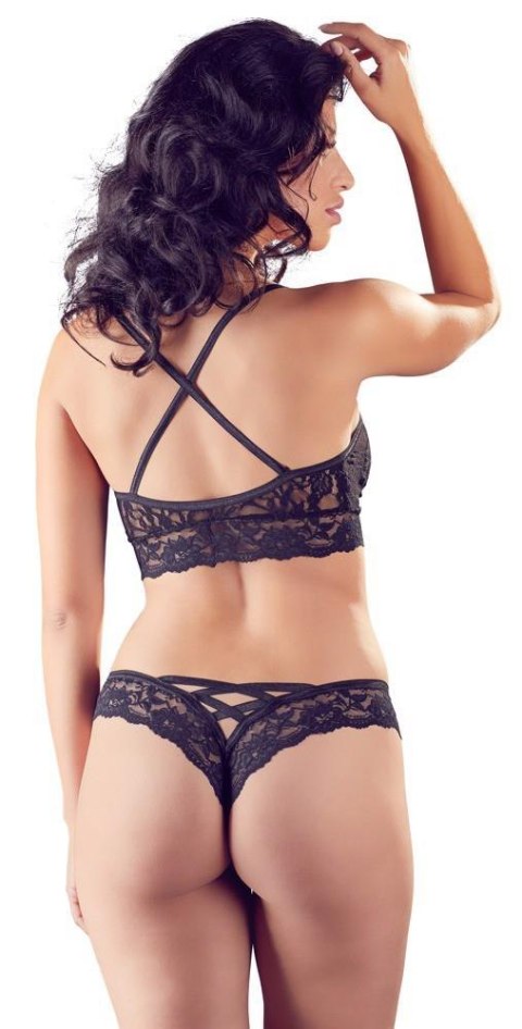 Cottelli LINGERIE Bra and Briefs black L/XL Cottelli LINGERIE Bra and Briefs black L/XL