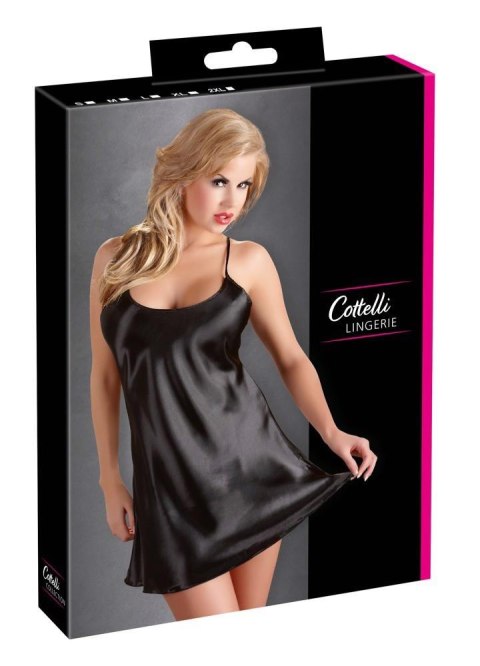 Cottelli LINGERIE Satin Chemise Black L Cottelli LINGERIE Satin Chemise Black L