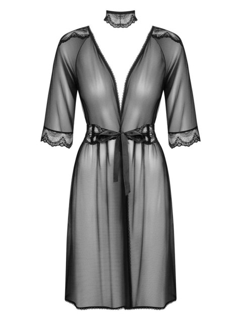 Obsessive Bielizna-Lucita peniuar czarny S/M Obsessive Bielizna-Lucita peniuar czarny S/M