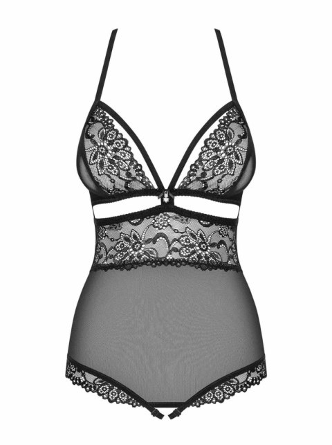 Obsessive Bielizna-838-TED-1 body otwarte czarne S/M