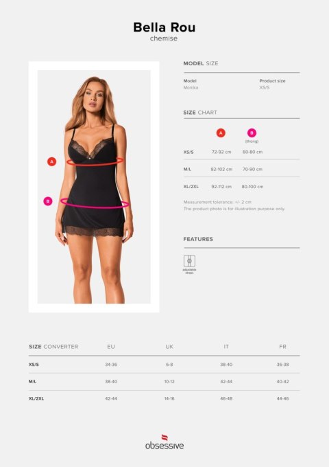Obsessive Bielizna Dzień Kobiet-Bella Rou koszulka i stringi M/L Obsessive Bielizna Dzień Kobiet-Bella Rou koszulka i stringi M/L