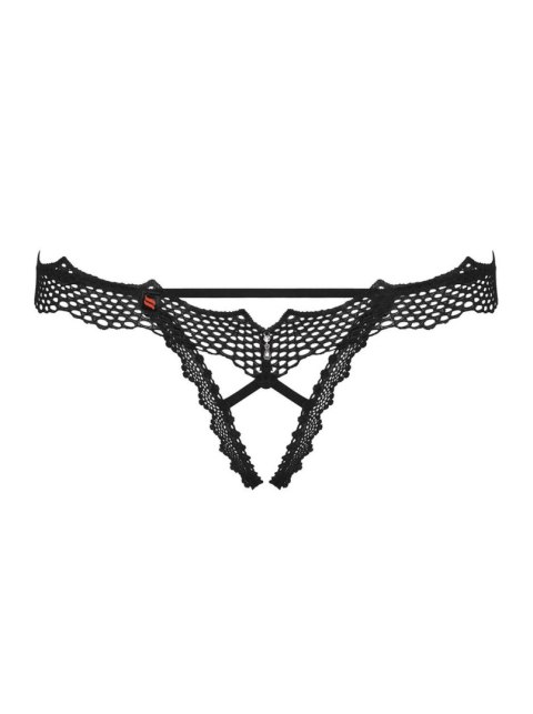 Obsessive Bielizna-Bravelle stringi otwarte czarne L/XL Obsessive Bielizna-Bravelle stringi otwarte czarne L/XL