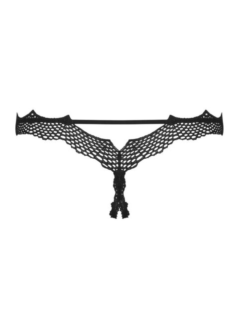 Obsessive Bielizna-Bravelle stringi otwarte czarne L/XL Obsessive Bielizna-Bravelle stringi otwarte czarne L/XL