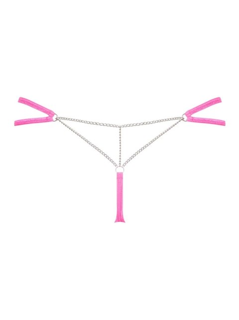 Obsessive Chainty stringi różowe S/M Obsessive Chainty stringi różowe S/M