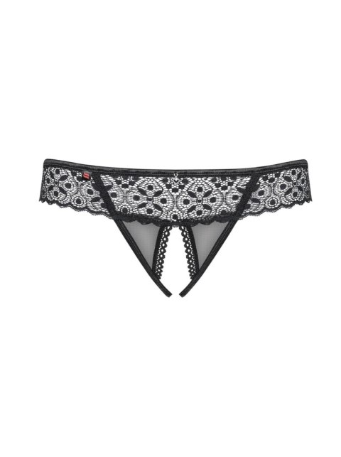 Obsessive Bielizna Dzień Kobiet-Shibu stringi otwarte czarne L/XL Obsessive Bielizna Dzień Kobiet-Shibu stringi otwarte czarne L/XL