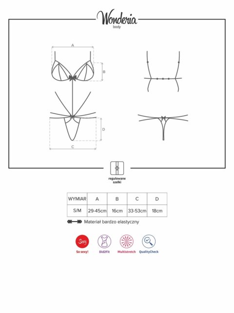 Obsessive Bielizna-Wonderia body S/M Obsessive Bielizna-Wonderia body S/M