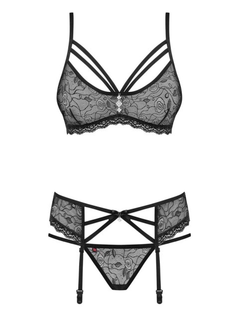 Obsessive Bielizna Dzień Kobiet-818-SEG-1 komplet 3-częściowy L/XL Obsessive Bielizna Dzień Kobiet-818-SEG-1 komplet 3-częściowy L/XL