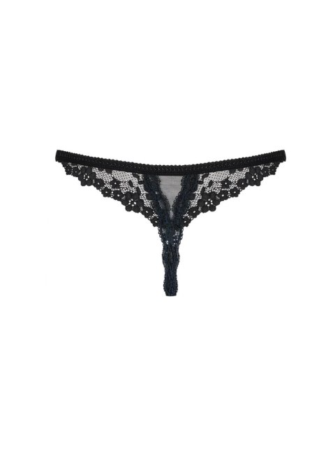 Obsessive Bielizna-Letica stringi otwarte czarne L/XL Obsessive Bielizna-Letica stringi otwarte czarne L/XL