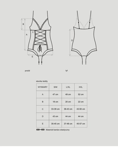 Obsessive Bielizna Dzień Kobiet-Slevika body S/M Obsessive Bielizna Dzień Kobiet-Slevika body S/M