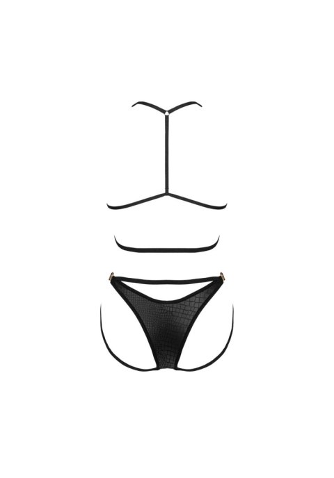 Obsessive Cobra Nive komplet 2-częściowy czarny S/M Obsessive Cobra Nive komplet 2-częściowy czarny S/M