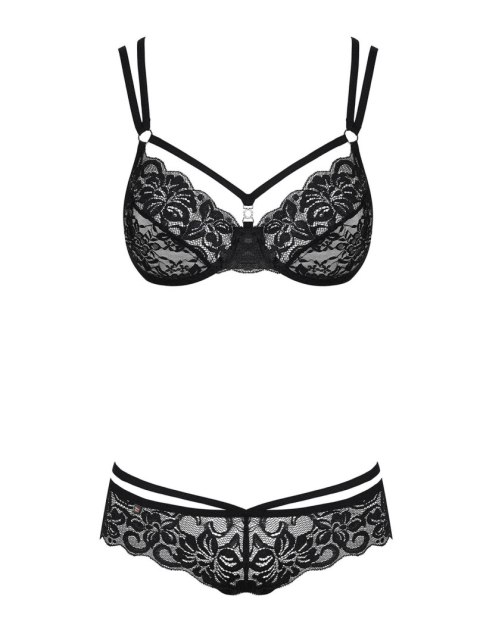 Obsessive Bielizna-860-SET-1 komplet 2-częściowy czarny S/M Obsessive Bielizna-860-SET-1 komplet 2-częściowy czarny S/M