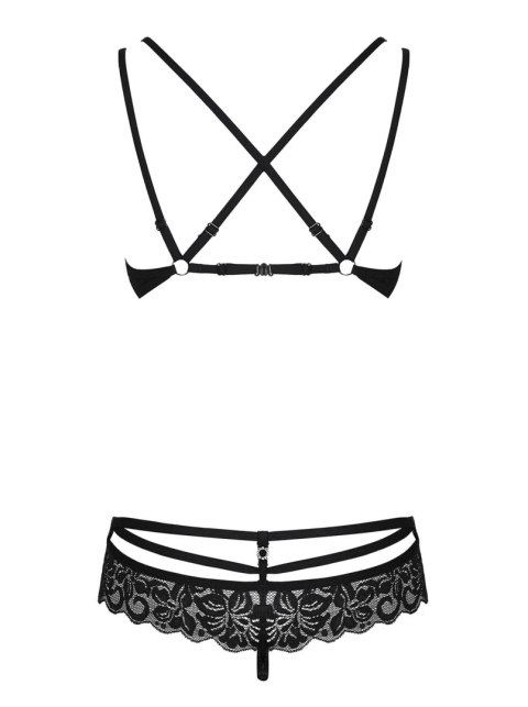 Obsessive Bielizna-860-SET-1 komplet 2-częściowy czarny S/M Obsessive Bielizna-860-SET-1 komplet 2-częściowy czarny S/M