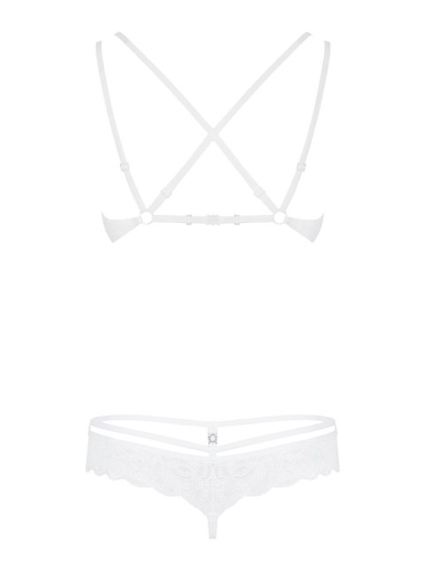 Obsessive Bielizna-860-SET-2 komplet 2-częściowy biały S/M Obsessive Bielizna-860-SET-2 komplet 2-częściowy biały S/M