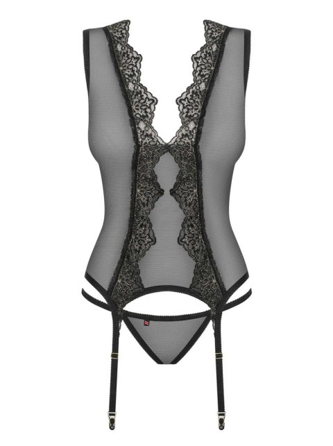 Obsessive Bielizna-Meshlove gorset i stringi L/XL Obsessive Bielizna-Meshlove gorset i stringi L/XL