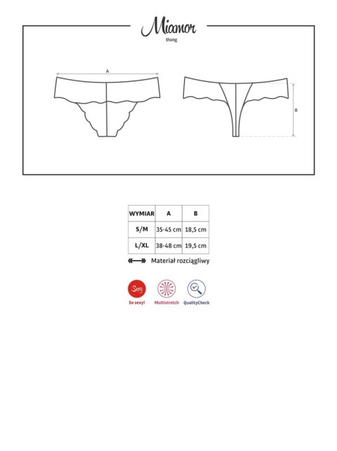 Obsessive Bielizna Dzień Kobiet-Miamor stringi L/XL Obsessive Bielizna Dzień Kobiet-Miamor stringi L/XL