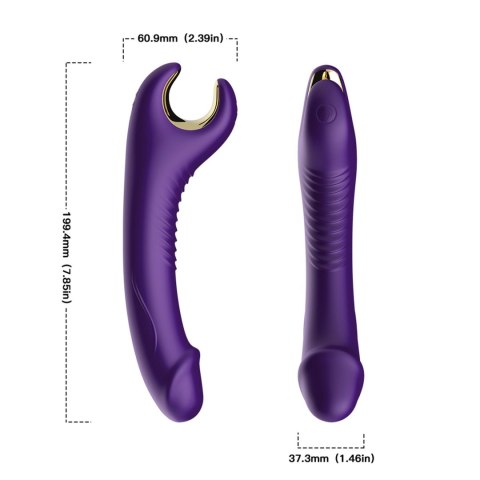 Wibrator Joy Stymulator, wibrator silicone 9 vibration function Purple