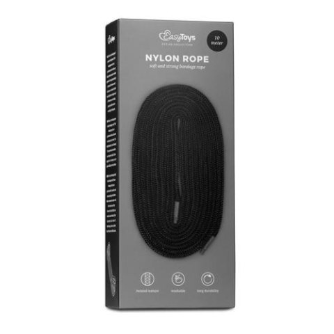 EasyToys Wiązania-Black Bondage Rope - 10m EasyToys Wiązania-Black Bondage Rope - 10m