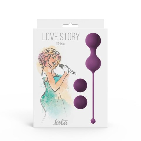 Lola Toys Vaginal balls set Love Story Diva Lavender Sunset Lola Toys Vaginal balls set Love Story Diva Lavender Sunset