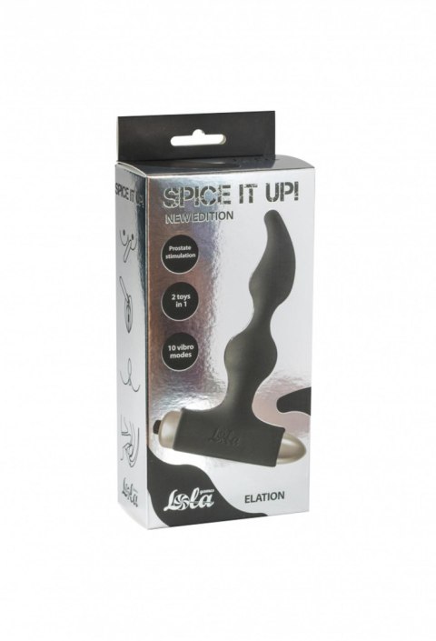 Lola Toys Vibrating Anal Plug, korek analny Spice it up New Edition Elation Black Lola Toys Vibrating Anal Plug, korek analny Spice it up New Edition Elation Black
