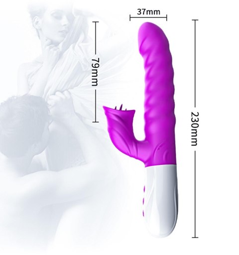 Wibrator Fox Wibrator-Silicon, wibrator 7 Function and Heating Mode, PURPLE Wibrator Fox Wibrator-Silicon, wibrator 7 Function and Heating Mode, PURPLE