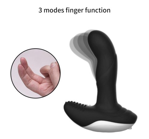 Boss Series Fox Wibrator-Silicone Massager USB 7 Function + Pulsator / Heating BLACK Boss Series Fox Wibrator-Silicone Massager USB 7 Function + Pulsator / Heating BLACK