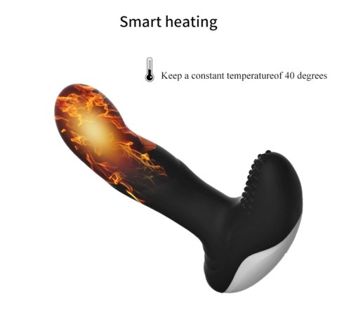 Boss Series Fox Wibrator-Silicone Massager USB 7 Function + Pulsator / Heating BLACK Boss Series Fox Wibrator-Silicone Massager USB 7 Function + Pulsator / Heating BLACK