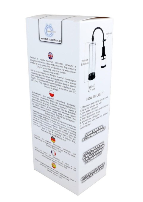 Boss Series Power Pompka-Powerpump MAX - Black&Clear Boss Series Power Pompka-Powerpump MAX - Black&Clear