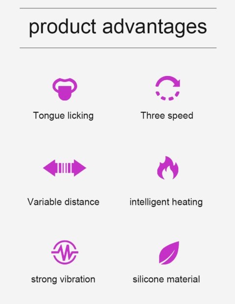 Wibrator Fox Wibrator- SiliconeTongue wibrator, USB 20 Function