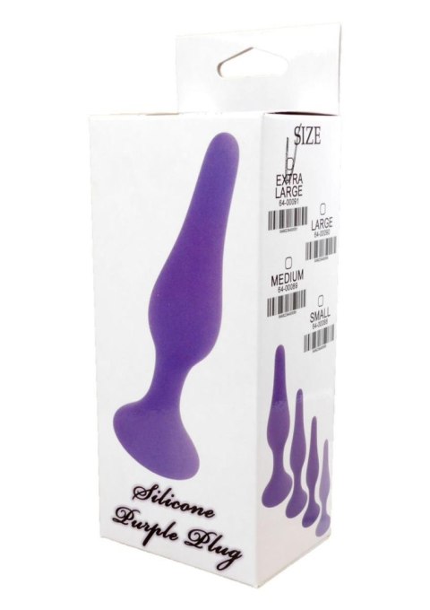 Korek analny Silicone Plug, korek analny Purple - Extra Large
