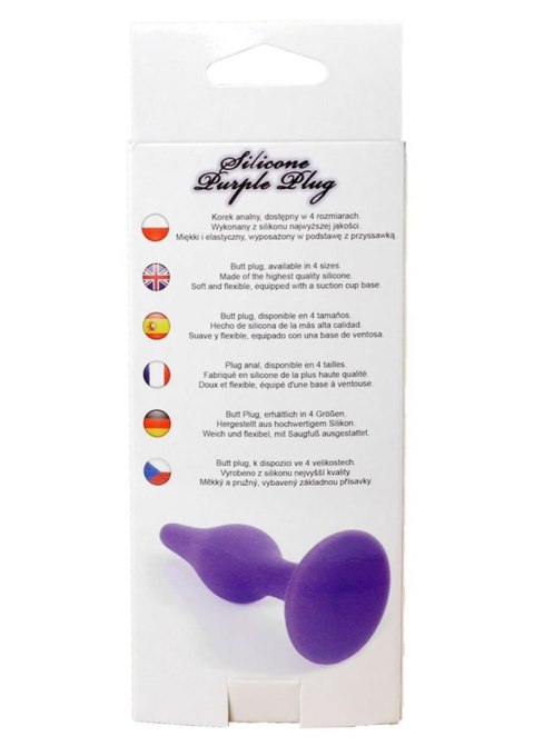 Korek analny Silicone Plug, korek analny Purple - Extra Large