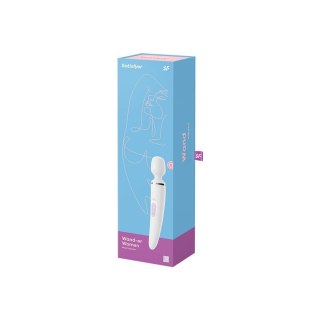 3 Satisfyer wibrator Wibrator - 3 Satisfyer wibrator Wand, różdżka, mikrofon-er Woman (White/Chrome)