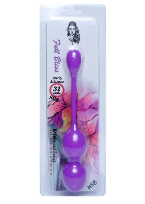 Boss Series Femme Vibrating Kegel Balls 32mm 80g Purple 10 function USB - Boss Series Boss Series Femme Vibrating Kegel Balls 32mm 80g Purple 10 function USB - Boss Series