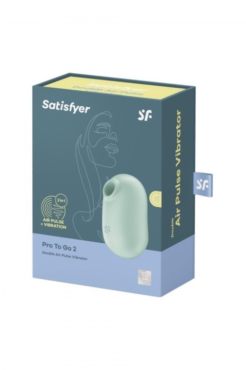 3 Satisfyer wibrator Pro To Go 2 mint 3 Satisfyer wibrator Pro To Go 2 mint