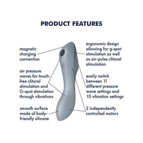 3 Satisfyer wibrator wibrator - Curvy Potrójny wibrator 3 (Blue Grey) 3 Satisfyer wibrator wibrator - Curvy Potrójny wibrator 3 (Blue Grey)