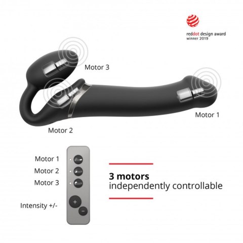 Strap-on-me VIBRATING STRAP-ON - M - BLACK Strap-on-me VIBRATING STRAP-ON - M - BLACK