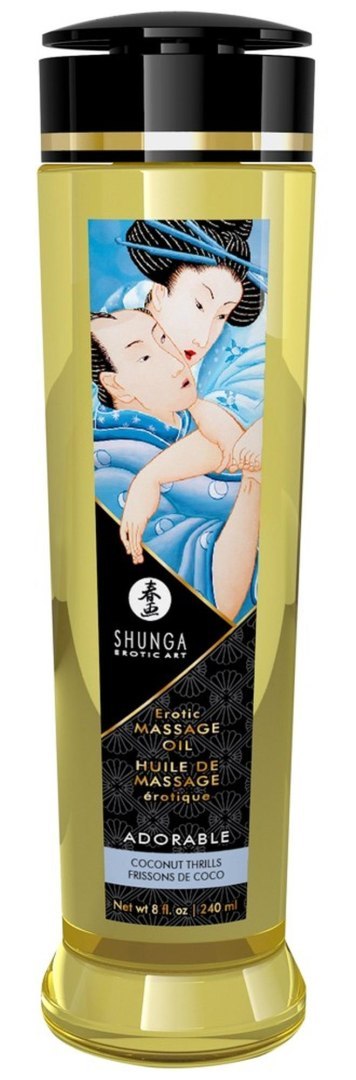 Shunga Massage Oil Adorable Coconut Thrills Shunga Massage Oil Adorable Coconut Thrills