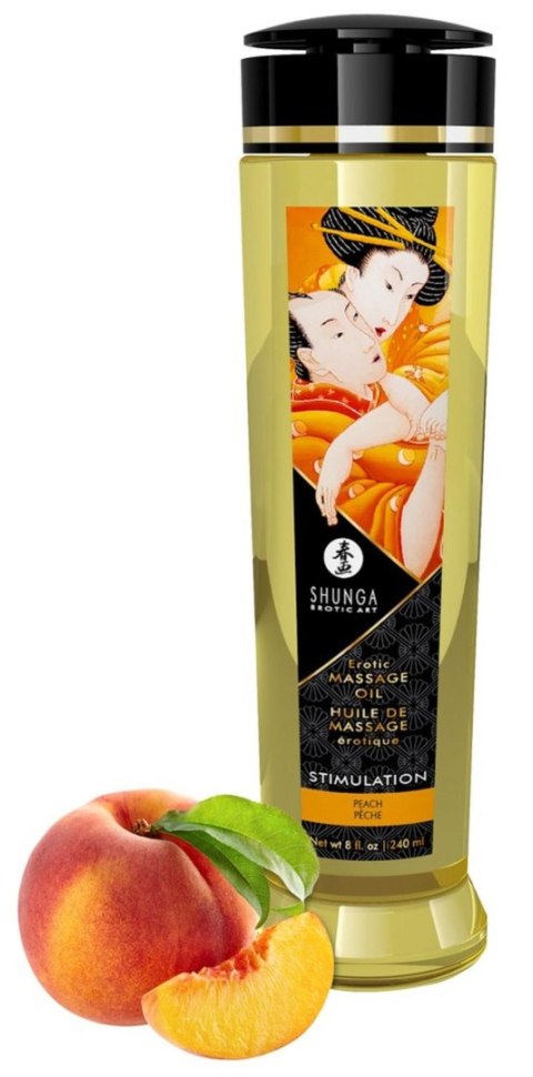 Shunga Massage Oil Stimulation PEACH Shunga Massage Oil Stimulation PEACH