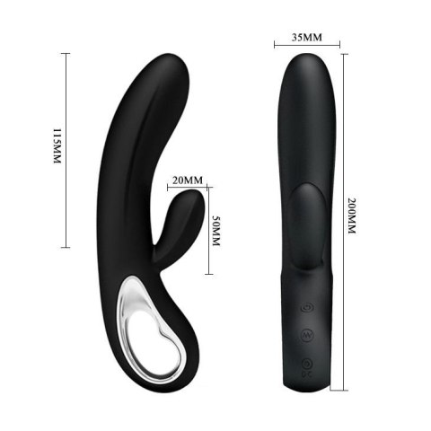 Super wibrator ELMER, BLACK, USB, 22 funkcji Super wibrator ELMER, BLACK, USB, 22 funkcji
