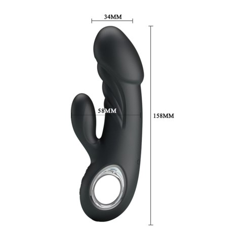 4 Pretty Love 2 WIBRATOR - ANSEL USB BLACK 7 function 4 Pretty Love 2 WIBRATOR - ANSEL USB BLACK 7 function