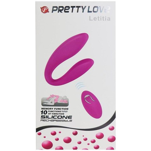 4 Pretty Love 2 WIBRATOR - LETITIA, USB,20 function 4 Pretty Love 2 WIBRATOR - LETITIA, USB,20 function