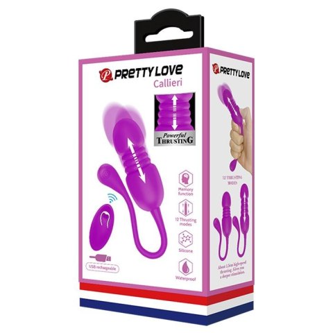 Pretty Love PRETTY LOVE - Callieri, 12 vibration functions 12 thrusting settings Memory function Wireless remote control Pretty Love PRETTY LOVE - Callieri, 12 vibration functions 12 thrusting settings Memory function Wireless remote control